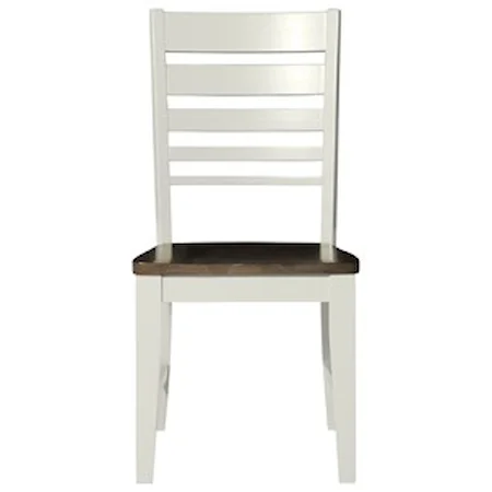 Contemporary Dining Side Chair with Ladderback